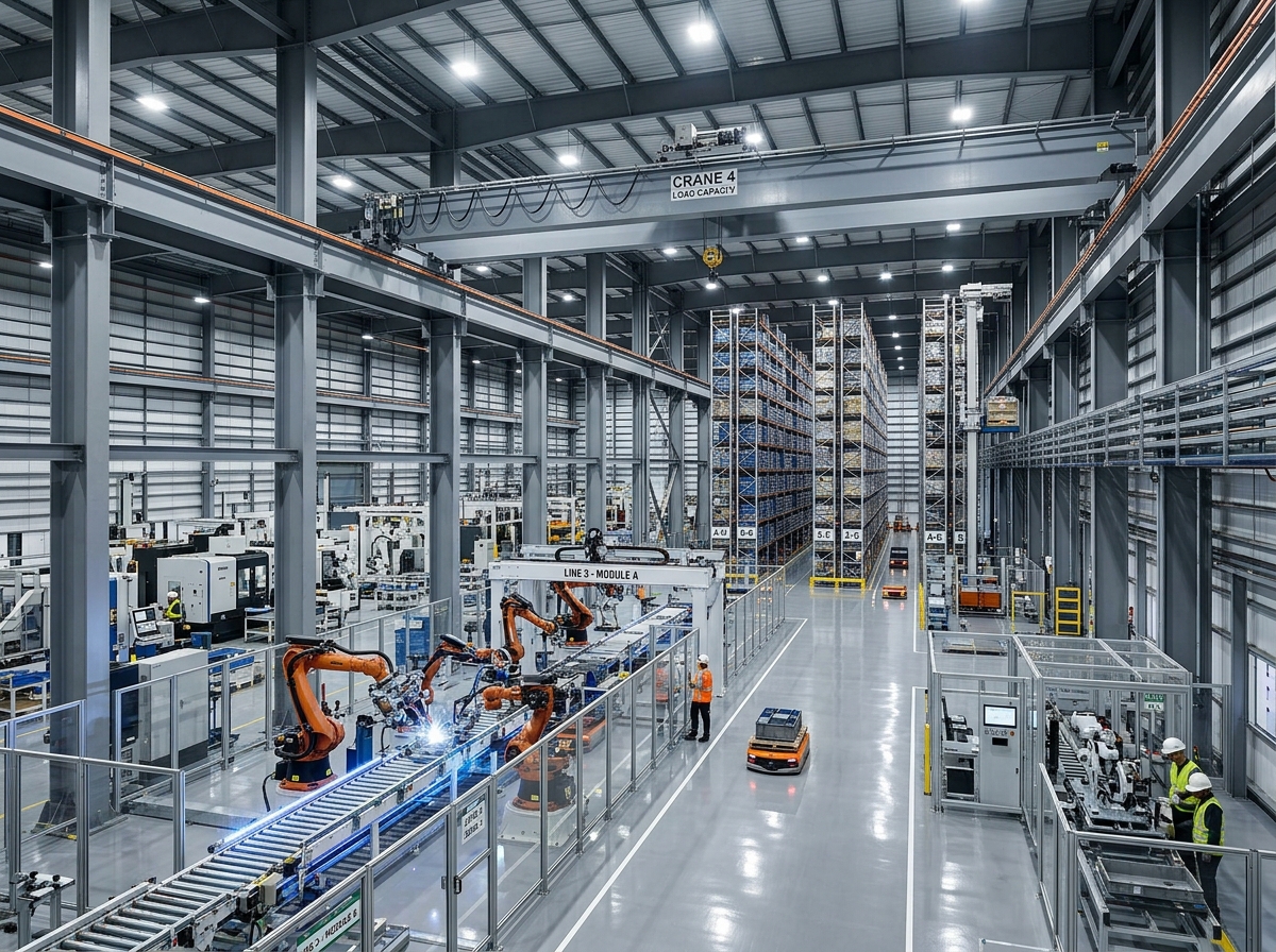 Vanguard automated logistics steel facility